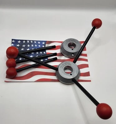 MATACO TWO (2) Quill SPIDER HANDLE Drill Press 1" ID M1021 1220-103S USA for Bridgeport