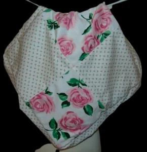 OOK Shabby Rosebud Rose Pink Baby Security Blanket Lovey - Picture 1 of 2