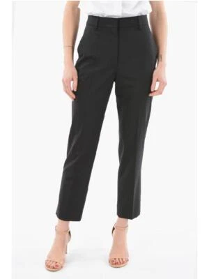 NWOT PRADA Black Flat Front Dress Pants Size 38/US 2 - Image 1 of 4
