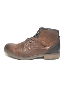 XPER Boots Men’s Sz 11 Shoes Brown Leather Lace Up Ankle GUC Zipper XHY12504 - Picture 1 of 11