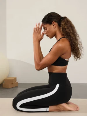 Legging Athleta S PEQUEÑO Elation Ultra High Rise Colorblock 7/8 Negro/Blanco NUEVO Foto 1 de 4