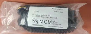 Microphone Coiled Cable 5C+ Skhield Wire 15 feet - Picture 1 of 2