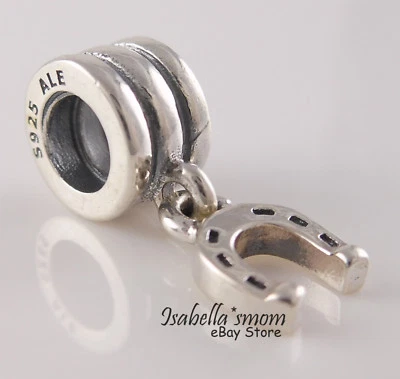 IN Ruhestand Hufeisen Authentisch Pandora Silber Glücksbringer Lang 790259 Neu W - Bild 1 von 3