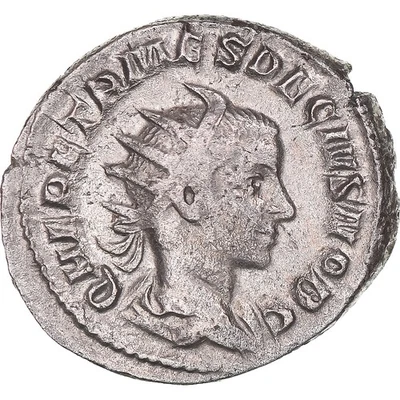 [#1170463] Coin, Herennius Etruscus, Antoninianus, 254, Rome, AU, Billon, RIC:14 - Image 1 of 2