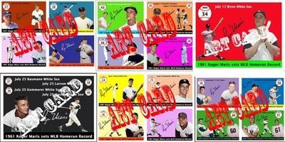 54 cartas artísticas únicas que narran el récord de Roger de la temporada 1961.  Foto 1 de 4