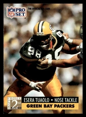 1991 Pro Set Esera Tuaolo #764 Green Bay Packers - Image 1 of 2