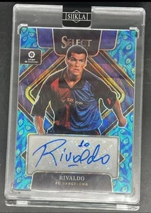 2022-23 Panini Select Rivaldo Peacock Autograph FC Barcelona SSP - Picture 1 of 2