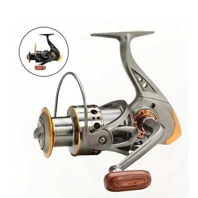 Spinning Fishing Reel 5.2:1 Gear Ratio Freshwater Saltwater Right Left Hand Tool - Image 1 of 4