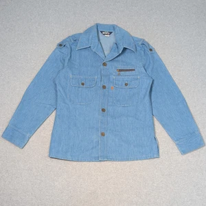 Vintage 80s Levi's For Men Button Shirt Size Medium Orange Tab Long Sleeve - Picture 1 of 8