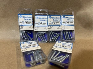 "Lote de 6 - 6 piezas tornillos y tuercas de máquina Hillman acero 8-32x1"" 9011" - Imagen 1 de 3