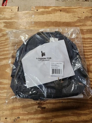 Mochila de Lona London Fog Collection Gris Denim Unisex Adulto Foto 1 de 4
