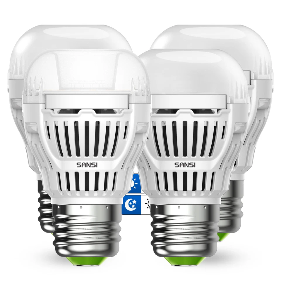 SANSI 800LM LED Light Bulb Dusk To Dawn A15 8W 60W Equiv. 5000K Daylight Outdoor - Image 1 of 4
