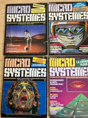 4 magazines informatiques Vintage MicroSystemes (1983, 1984, 1985, 1986) - Photo 1/4