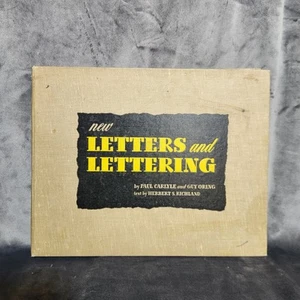 1943 NEW LETTERS AND LETTERING, Art, Typography, Graphic Design Book - Picture 1 of 14