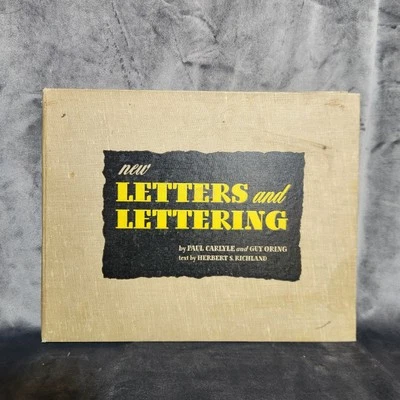 1943 NEW LETTERS AND LETTERING, Art, Typography, Graphic Design Book - Image 1 of 4