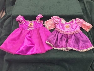 Build A Bear Workshop 2 Disney Princess Rapunzel Tangled Gown Kleid lila pink - Bild 1 von 2