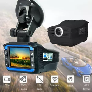 Car DVR Recorder Video Dash Camera Night Vision Cam Radar Laser Speed Detector - Picture 1 of 12