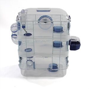2NDS Large Hamster Small Cage Transparent 3 Levels 2868