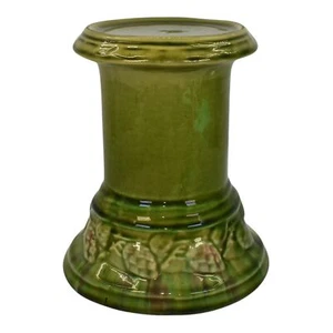 Roseville Blended Majolica 1900s Art Pottery Green Pedestal - Picture 1 of 6