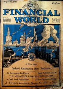 Financial World Magazine August 17 1927 B&O Railroad Fleischmann - Bild 1 von 3