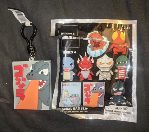 Monogram Toho Godzilla Classic Series 4 1954 Gojira Poster 3D Figural Bag Clip Cover