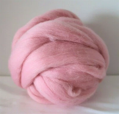 PINK WOOL ROVING -  3.5 OZ - SPINNING - FELTING - Image 1 of 4