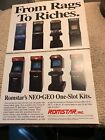 11-8.5? Neo Geo Rags Double Dragon Xybots Sente   Arcade Video  Game Ad Flyer