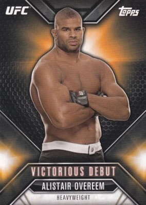 Tarjeta de debut victoriosa Alistair Overeem 2015 Topps UFC Chronicles #VD-11 Pride FC Foto 1 de 4
