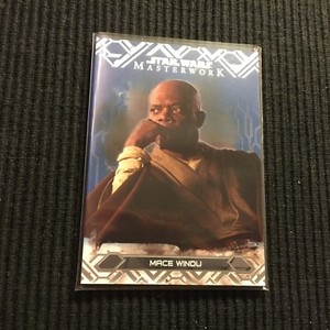 2017 TOPPS STAR WARS MASTERWORK #3 MACE WINDU *BLUE PARALLEL*