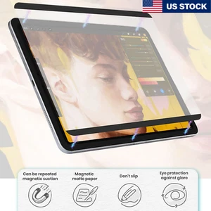 Removable Like Paper Matte Screen Protector Film For iPad Pro 11" 13" Air 2024 - Picture 1 of 28