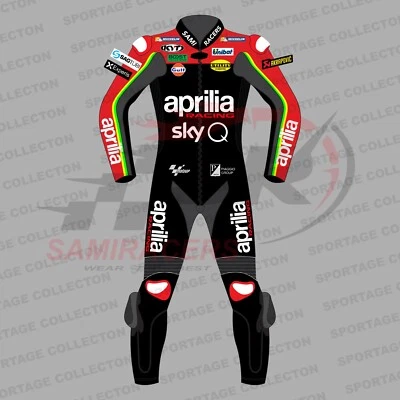 Воловья кожа Aprilia гонки небо Q мотоцикла/мотоцикла мотоциклиста кожаный гоночный костюм - Изображение 1 из 4