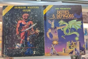 TSR AD&D 1st Ed Deities & Demigods - Dungeon Masters Guide - Bundle - Fair+ - Picture 1 of 19