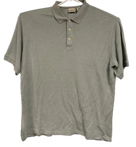 LL Bean Men’s Silk Cotton Blend Short Sleeve Polo Shirt Size Large - Picture 1 of 7
