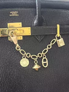 Authentic Hermes Gold Breloque Olga Charm - Picture 1 of 17