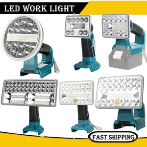 Cordless LED FlashLight Work Light Job Site Light For Makita 18V Li-ion Battery - Picture 1 of 21