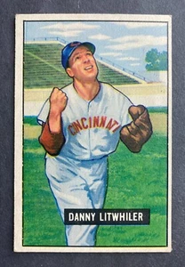 1951 Bowman #179 Danny Litwhiler (Cincinnati Reds) - Picture 1 of 2