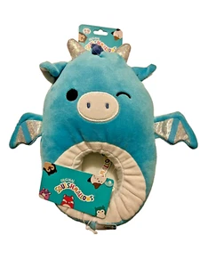 NEW Original Squishmallows Kids Slippers Blue Dragon Gift Size 11-12 with tags - Picture 1 of 2