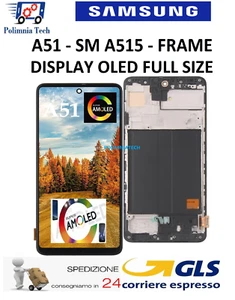 Samsung A51 / Sm - A515 Display Touch Screen Oled Full Glas Neuwertig Original - Bild 1 von 12