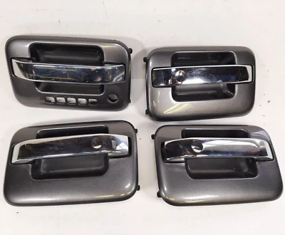 Juego de manijas exteriores de 4 puertas F-150 Mark LT 2004-2008 doble cabina gris sombra oscura CX Foto 1 de 4