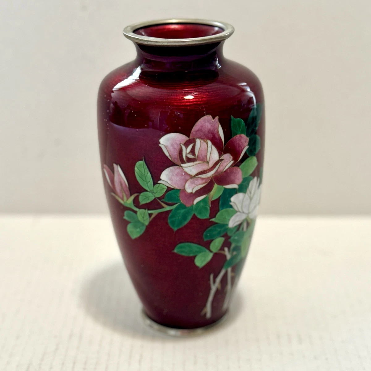 景泰蓝古董原始1900-1940 年日本花瓶| eBay