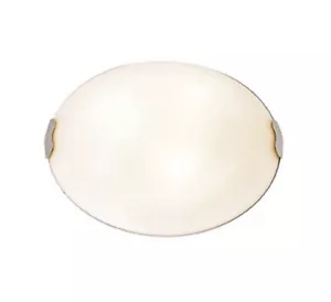 Access 23024-BS/TEX Linen 4 Light 20” Brushed Steel Flush Mount Ceiling Fixture - Picture 1 of 3