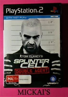 TOM CLANCY'S SPLINTER CELL DOUBLE AGENT - CASE, COVER MANUAL ONLY, NO DISC - PS2 - Image 1 of 4