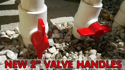 SWIMMING POOL PLASTIC BALL VALVE HANDLE REPLACEMENT 2"