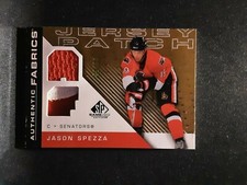 2007-08 SP Game Used Authentic Fabrics Dual Jersey Patch #AFSP Jason Spezza 1/50
