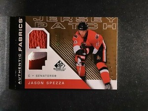 2007-08 SP Game Used Authentic Fabrics Dual Jersey Patch #AFSP Jason Spezza 1/50