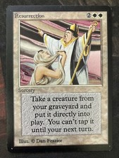 Resurrection - Beta Uncommon - Unplayed w/ Bend - MtG Magic LEB
