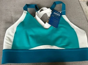 Women's Brooks Moves W/ Me Sports Run Bra SZ 34 C/D Green/Mint NWT NEW - Picture 1 of 4