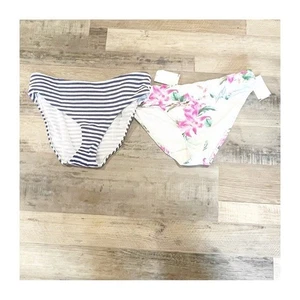 Sea Level Swim Striped and La Blanca Women’s Floral Bikini Bottoms - Size 14 - Imagen 1 de 14