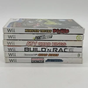 Lot of 6 Nintendo Wii Racing Games Bundle: Need for Speed Trucks ATV w/ Manuals - Picture 1 of 13