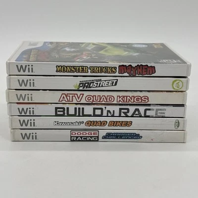 Lot of 6 Nintendo Wii Racing Games Bundle: Need for Speed Trucks ATV w/ Manuals - Image 1 of 4